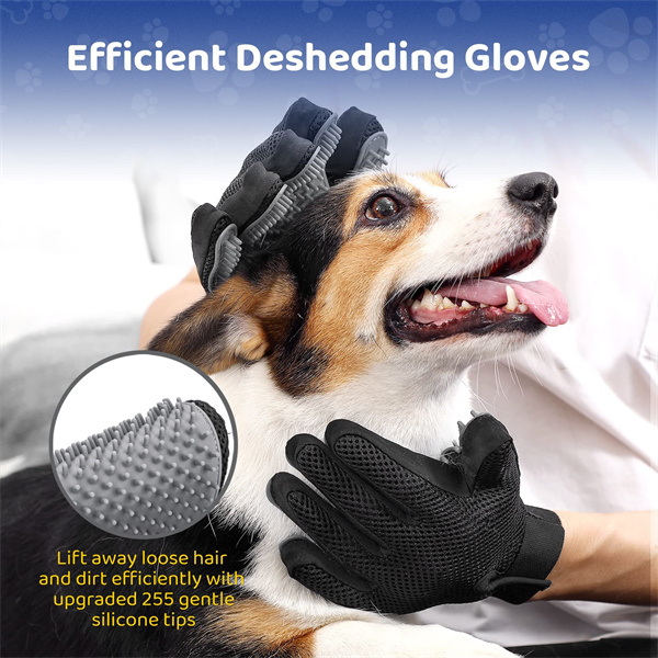 Pet Grooming Gloves Cat Brushes Gloves (1)